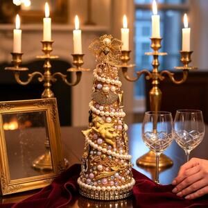 Celestial Benediction – One of a Kind Vintage Jewelry Tree Sculpture